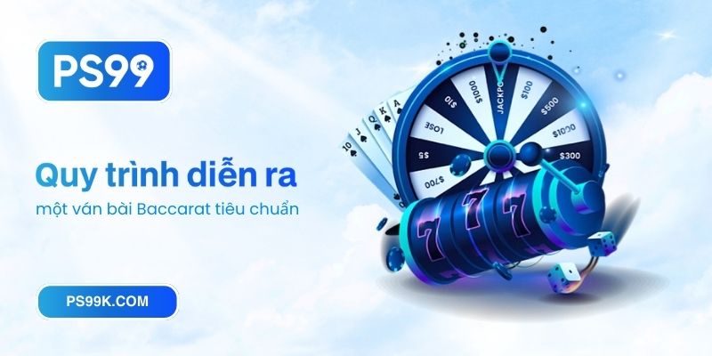 Quy trình diễn ra một ván bài Baccarat tiêu chuẩn